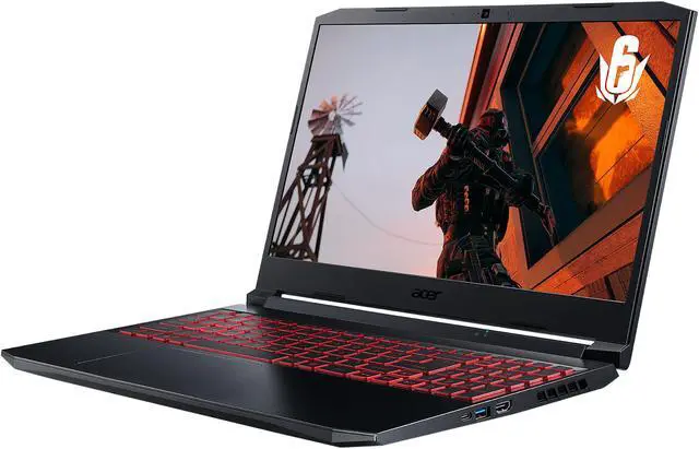 Alt view image 5 of 16 - Acer Nitro 5 - 15.6" GeForce RTX 3050 Laptop GPU - Intel Core i5-10300H  - 16GB Memory - 512 GB PCIe SSD - Windows 10 Home 64-bit - Gaming Laptop - 144 Hz IPS (AN515-55-56AP )