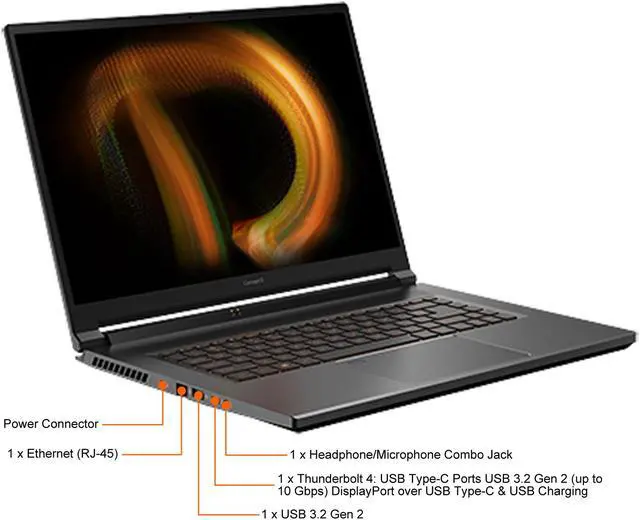 Alt view image 7 of 10 - Acer Laptop ConceptD Intel Core i7-11800H 16GB Memory 1 TB PCIe SSD GeForce RTX 3060 Laptop GPU 16.0" Non-Touch Screen Windows 10 Pro 64-bit CN516-72G-787Y