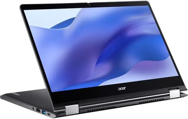 Alt view image 3 of 6 - Acer Chromebook Enterprise Spin 514 CP514-3WH-R8C7 14" Touchscreen Convertible 2 in 1 Chromebook - Full HD - AMD Ryzen 7 5825C Octa-core (8 Core) 2 GHz - 16 GB Total RAM - 256 GB SSD - NX.KBQAA.004