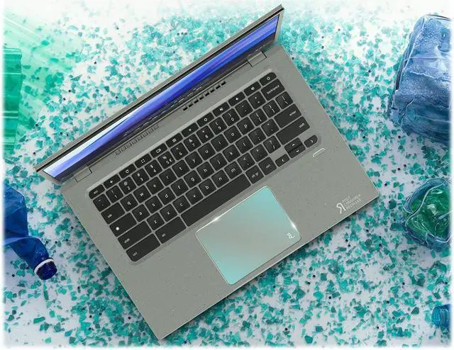 Alt view image 5 of 8 - Acer Chromebook Vero 514 CBV514-1HT - Intel Core i5 1235U / 1.3 GHz - Chrome OS - Iris Xe Graphics - 8 GB RAM - 256 GB SSD - 14" IPS touchscreen 1920 x 1080 (Full HD) - Wi-Fi 6E - cobblestone gray