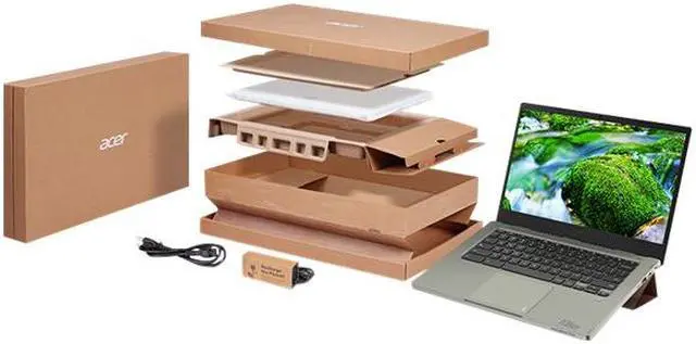 Alt view image 8 of 8 - Acer Chromebook Vero 514 CBV514-1HT - Intel Core i5 1235U / 1.3 GHz - Chrome OS - Iris Xe Graphics - 8 GB RAM - 256 GB SSD - 14" IPS touchscreen 1920 x 1080 (Full HD) - Wi-Fi 6E - cobblestone gray