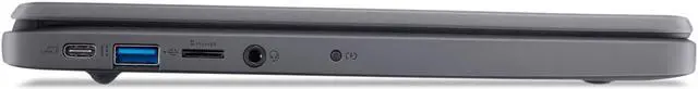 Alt view image 7 of 9 - Acer Chromebook 11.6" Chromebook - HD - 1366 x 768 - Intel N100 Dual-core (2 Core) 800 kHz - 4 GB Total RAM - 32 GB Flash Memory - Black