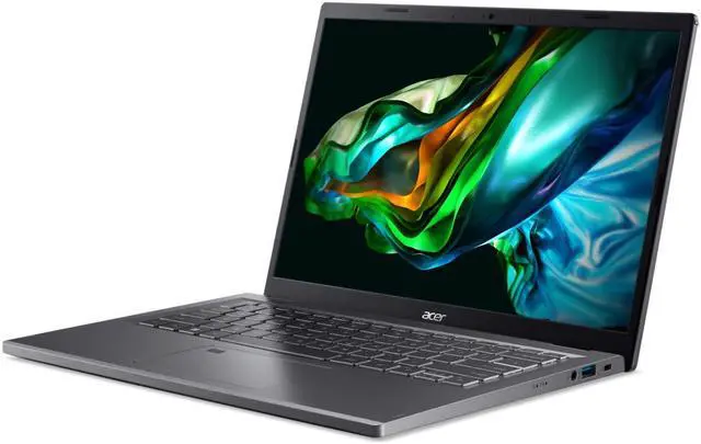 Alt view image 5 of 5 - Acer Laptop Aspire 5 Intel Core i7-1355U 16 GB LPDDR5 Memory 512 GB PCIe SSD Intel Iris Xe Graphics 14.0" Non-Touch Screen Windows 11 Home 64-bit A514-56M-71A9