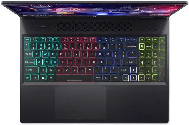Alt view image 4 of 14 - Acer Nitro 16 - 16'' GeForce RTX 4050 Laptop GPU - AMD Ryzen 5 7640HS  - 16GB Memory - 512 GB PCIe SSD - Windows 11 Home 64-bit - Gaming Laptop - 165 Hz IPS (AN16-41-R3ZV )