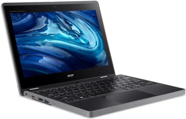 Alt view image 2 of 9 - Acer TravelMate Spin B3 B311R-33 TMB311R-33-C04F 11.6" Touchscreen Convertible 2 in 1 Notebook - HD - 1366 x 768 - Intel N100 Quad-core (4 Core) 800 kHz - 4 GB Total RAM - 128 GB SSD - Black