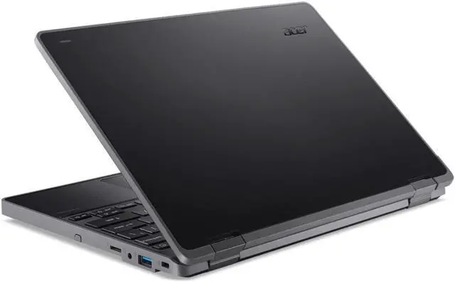 Alt view image 5 of 9 - Acer TravelMate Spin B3 B311R-33 TMB311R-33-C04F 11.6" Touchscreen Convertible 2 in 1 Notebook - HD - 1366 x 768 - Intel N100 Quad-core (4 Core) 800 kHz - 4 GB Total RAM - 128 GB SSD - Black