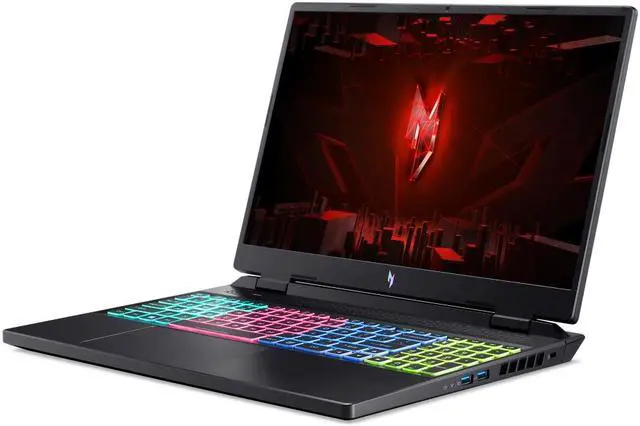 Alt view image 3 of 8 - Acer Nitro 16 - 16'' GeForce RTX 4070 Laptop GPU - AMD Ryzen 7 7840HS  - 16GB Memory - 1 TB PCIe SSD - Windows 11 Home 64-bit - Gaming Laptop - 165 Hz IPS (AN16-41-R9ZH )