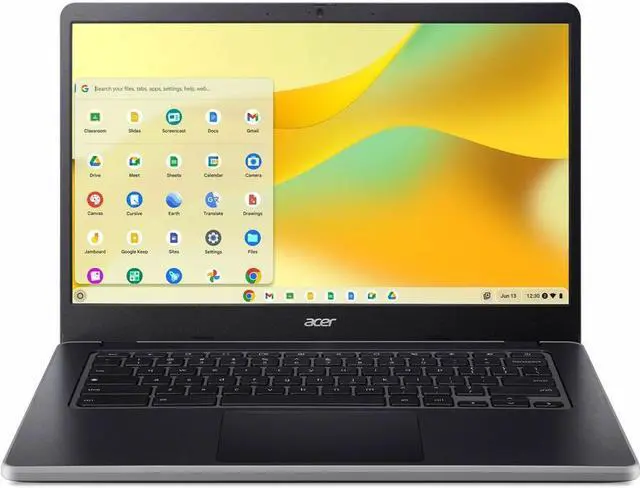 Alt view image 2 of 9 - Acer Chromebook 314 C936T-C64N 14" Touchscreen Chromebook - Full HD - 1920 x 1080 - Intel N100 Quad-core (4 Core) - 8 GB Total RAM - 64 GB SSD - Black