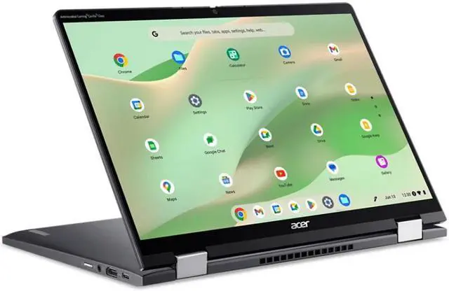 Alt view image 4 of 9 - Acer Chromebook Spin 714 CP714-2WN CP714-2WN-3338 14" Touchscreen 2 in 1 Chromebook - WUXGA - 1920 x 1200 - Intel Core i3 13th Gen i3-1315U Hexa-core (6 Core) 1.20 GHz - 8 GB Total RAM - 128 GB SSD - Iron