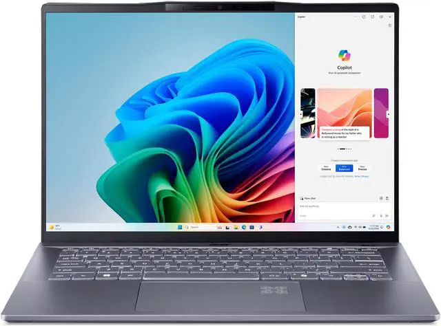 Main image of Acer Laptop Swift 14.5" Qualcomm AI Copilot+ PC 16GB LPDDR5X Onboard Memory 1TB PCIe Gen 4 SSD 14.5" Windows 11 Home SF14-11-X128