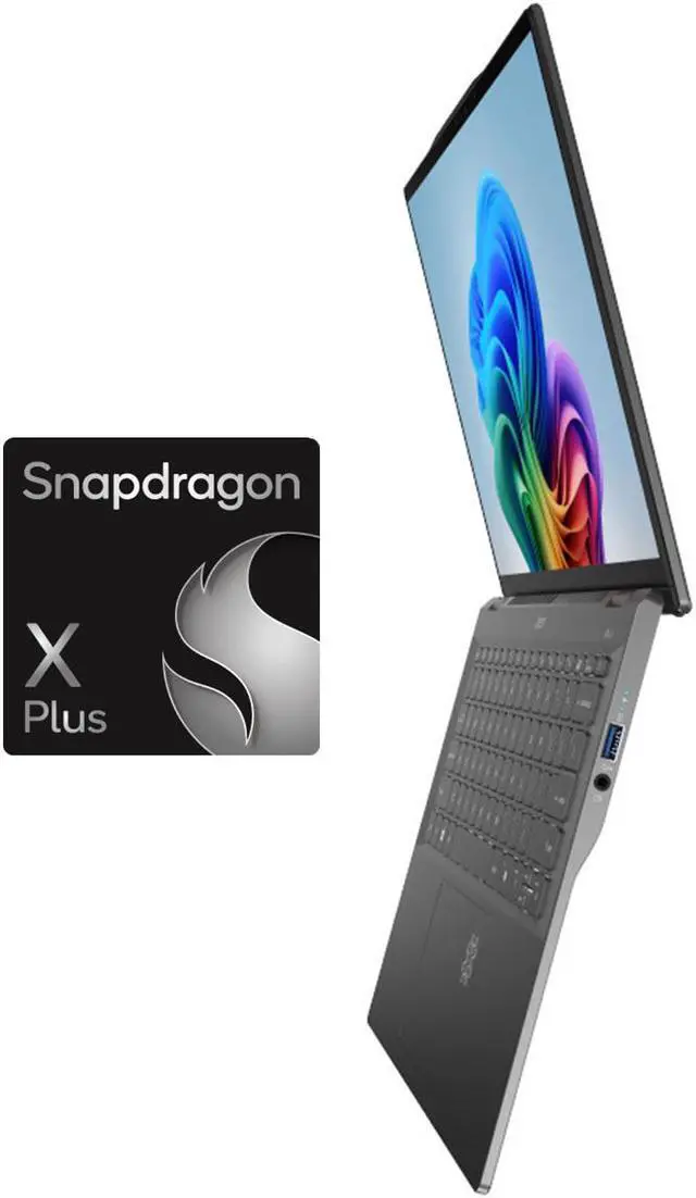 Alt view image 3 of 10 - Acer Laptop Swift 14.5" Qualcomm AI Copilot+ PC 16GB LPDDR5X Onboard Memory 1TB PCIe Gen 4 SSD 14.5" Windows 11 Home SF14-11-X128