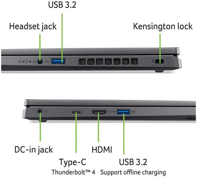 Alt view image 8 of 18 - Acer Aspire 14 14.0" WUXGA Intel Core 7 150U  RTX 2050 Laptop 16GB Memory 1 TB PCIe SSD Windows 11 Home A14-51GM-771W
