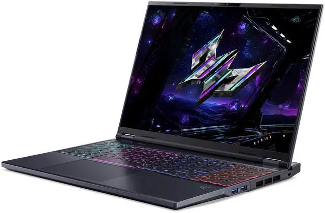 Alt view image 4 of 11 - Acer - 16.0" GeForce RTX 5070 Laptop GPU - Intel Core Ultra 7 255HX - 16GB (2 x 8GB) Memory - 1 TB PCIe SSD - Windows 11 Home Gaming Laptop - 240 Hz IPS (PHN16-73-7166 )