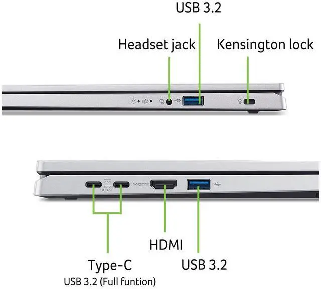 Alt view image 5 of 10 - Acer Aspire Go 15 15.6" Intel Core i7-13620H  Laptop 16GB Memory 512 GB SSD, Windows 11 Home AG15-71P-794K