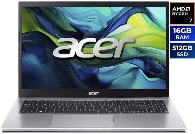 Acer Laptop Aspire Go 15 - AMD Ryzen 7 5825U - 16GB DDR4 RAM - 512GB SSD - Windows 11 Home (NX.JQJAA.002)