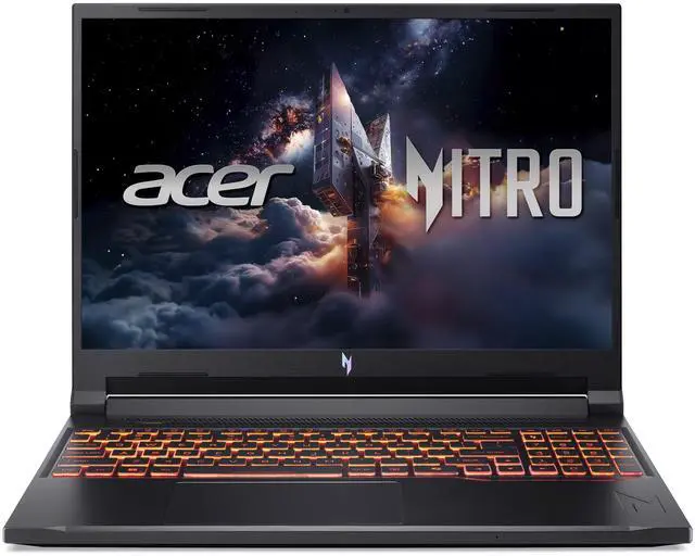 Main image of Acer Nitro V ANV16-72-73C7, 16.0" WUXGA (1920 x 1200) IPS 180Hz Display, Intel Core 7 processor 240H, NVIDIA GeForce RTX 5060 Laptop GPU (MGP 85W), 32GB DDR5, 512GB PCIe Gen 4 S (ANV16-72-73C7)