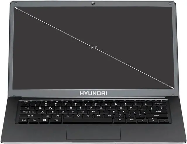 Alt view image 2 of 8 - Hyundai Laptop HyBook Intel Celeron N4020 4 GB LPDDR4 Memory 128 GB SSD Intel UHD Graphics 600 14.1" Non-Touch Screen Windows 10 in S mode HT14CCIC44EGH