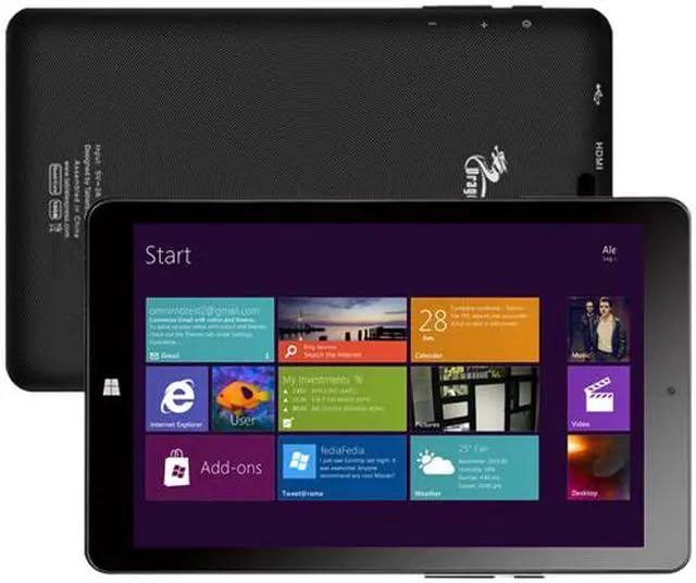 Alt view image 7 of 8 - Dragon Touch 8.0" 1.83GHz 1GB Memory Windows 8.1 & Android 4.4 KitKat I8 PRO