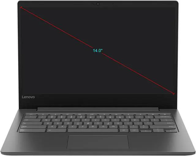 Alt view image 2 of 3 - Lenovo Chromebook S330 81JW0001US Grade A Chromebook MTK MT8173C (2.1 GHz) 4 GB LPDDR3 Memory 32 GB eMMC 14.0" Chrome OS