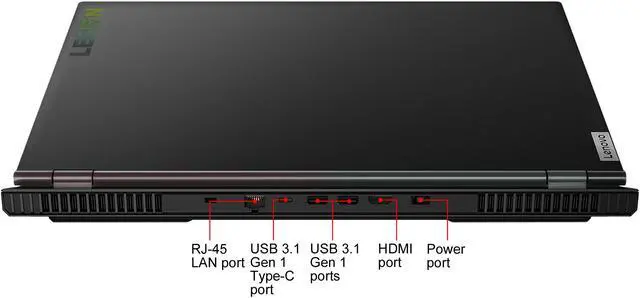 Alt view image 14 of 20 - Lenovo Legion 5 - 17.3" - Intel Core i7-10750H - GeForce RTX 2060 - 16 GB DDR4 - 512 GB SSD - Windows 10 Home - Gaming Laptop (81Y8004SUS)