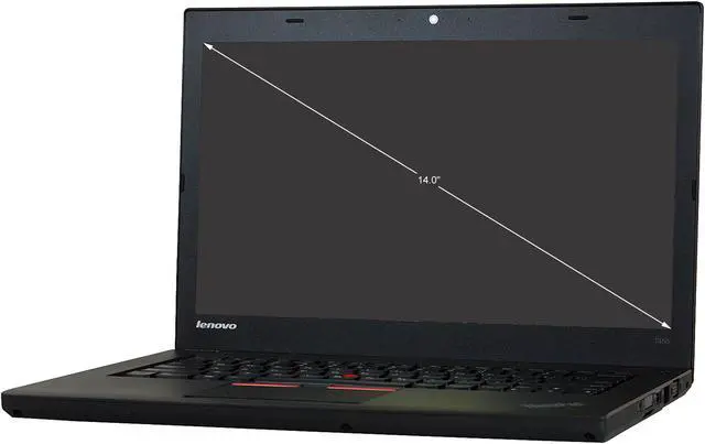 Alt view image 2 of 4 - Lenovo Grade B Laptop Intel Core i5-5300U 8GB Memory 256 GB SSD 14.0" Non-Touch Screen Windows 10 Pro 64-bit T450