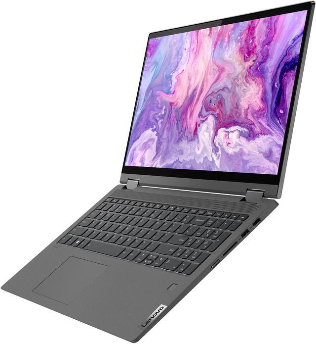 Alt view image 4 of 17 - Lenovo Flex 5 15ALC05 AMD Ryzen 7 5700U 16GB Memory 512 GB PCIe SSD AMD Radeon Graphics 15.6" Touch Screen 1920 x 1080 Convertible 2-in-1 Laptop Windows 10 Home 64-bit 82HV0000US
