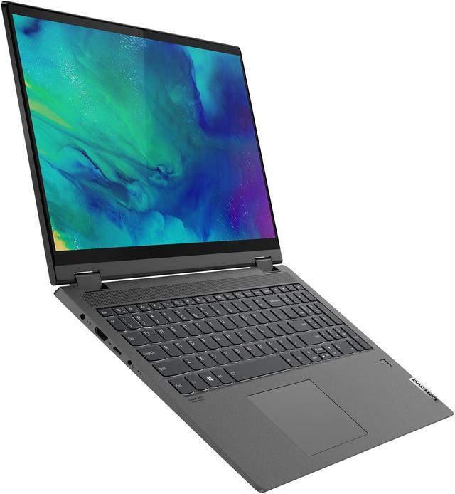 Alt view image 6 of 17 - Lenovo Flex 5 15ALC05 AMD Ryzen 7 5700U 16GB Memory 512 GB PCIe SSD AMD Radeon Graphics 15.6" Touch Screen 1920 x 1080 Convertible 2-in-1 Laptop Windows 10 Home 64-bit 82HV0000US