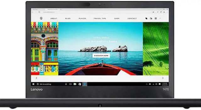Main image of Lenovo Laptop ThinkPad Intel Core i5-6300U 8GB Memory 256 GB SSD Intel HD Graphics 520 14.0" Non-Touch Screen Windows 10 Pro 64-bit T470