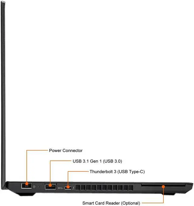 Alt view image 10 of 11 - Lenovo Laptop ThinkPad Intel Core i5-6300U 8GB Memory 256 GB SSD Intel HD Graphics 520 14.0" Non-Touch Screen Windows 10 Pro 64-bit T470