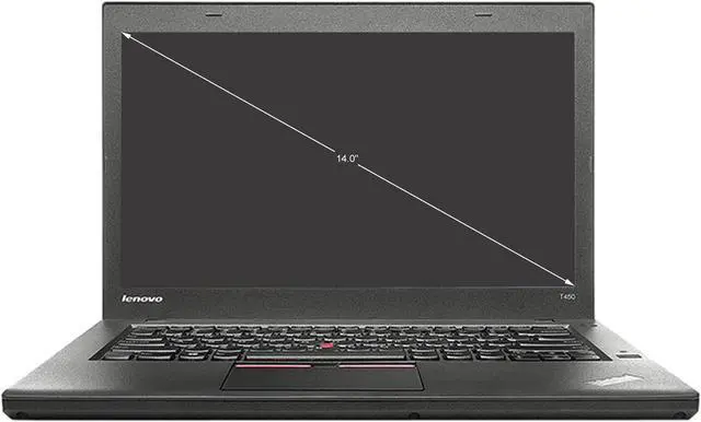Alt view image 2 of 2 - Lenovo Laptop ThinkPad T450 Intel Core i5 5th Gen 5300U (2.30GHz) 16 GB Memory 256 GB SSD Intel HD Graphics 5500 14.0" Windows 10 Pro 64-bit Grade B
