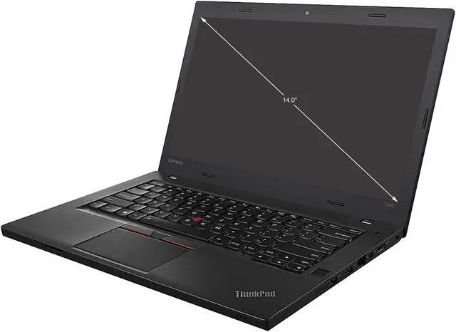 Alt view image 2 of 7 - Lenovo Laptop ThinkPad T460 Intel Core i5 6th Gen 6300U (2.40GHz) 8 GB Memory 256 GB SSD Intel HD Graphics 520 14.0" Windows 10 Pro 64-bit (Grade A Refurbished)