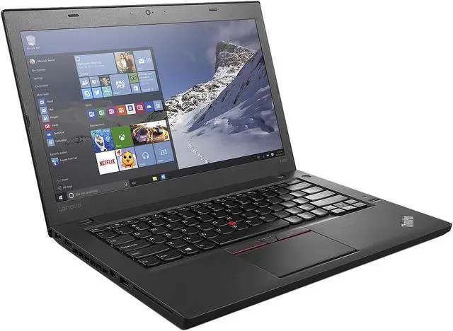 Alt view image 3 of 7 - Lenovo Laptop ThinkPad T460 Intel Core i5 6th Gen 6300U (2.40GHz) 8 GB Memory 256 GB SSD Intel HD Graphics 520 14.0" Windows 10 Pro 64-bit (Grade A Refurbished)