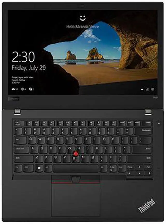 Alt view image 5 of 8 - Lenovo ThinkPad T480 Laptop Intel Core i5 8th Gen 8250U (1.60GHz) 16GB Memory 256 GB SSD Intel UHD Graphics 620 14.0" Windows 11 Pro 64-bit Grade A