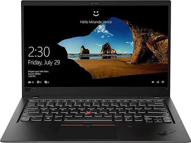 Main image of Lenovo Grade A Laptop ThinkPad Intel Core i7-8650U 16GB Memory 500 GB PCIe SSD Intel UHD Graphics 620 14.0" Non-Touch Screen Windows 11 Pro 64-bit X1 Carbon