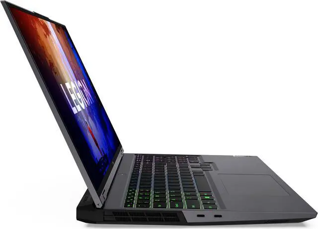 Alt view image 4 of 20 - Lenovo Legion 5 Pro 16ARH7H; - 16.0" 165 Hz IPS - AMD Ryzen 7 6000 Series 6800H (3.20GHz) - NVIDIA GeForce RTX 3070 Ti Laptop GPU - 16 GB DDR5 - 512 GB PCIe SSD - Windows 11 Home - Gaming Laptop (82RG001LUS )