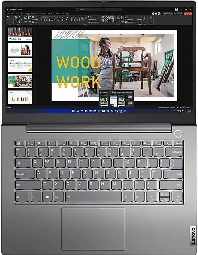 Alt view image 8 of 8 - Lenovo Notebook ThinkBook AMD Ryzen 5 5625U 16GB Memory 256 GB SSD 15.6" Touch Screen G4 ABA 21DL0053US