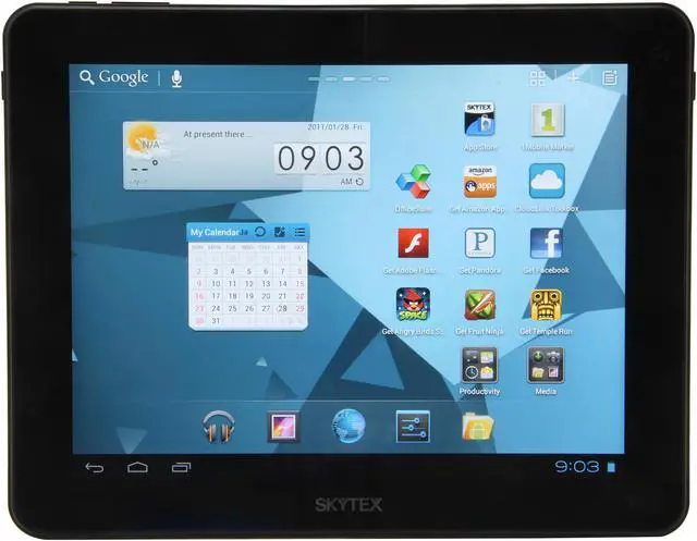 Main image of SKYTEX ST9012 9.7" 1024 x 768 Dual Core Media Tablet Android 4.0 Android 4.0 (Ice Cream Sandwich) Black