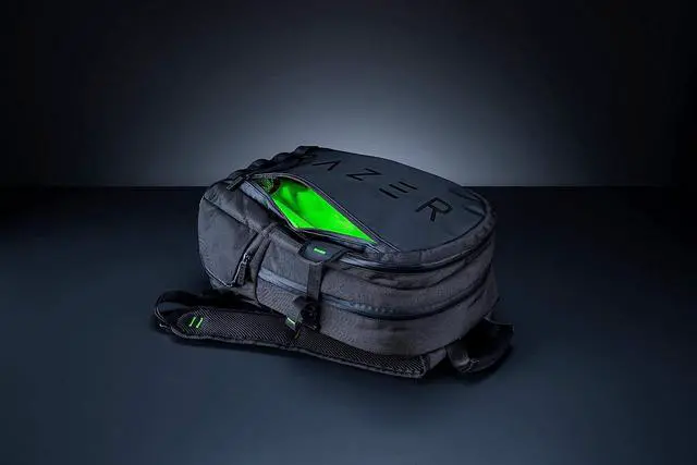 Alt view image 5 of 7 - Razer Rogue v3 16" Gaming Laptop Backpack: Travel Carry On Computer Bag - Tear and Water Resistant - Mesh Side Pocket - Fits 16 inch Notebook - Black