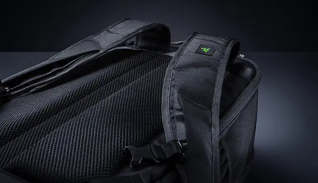 Alt view image 7 of 12 - Razer Concourse Pro 18" Backpack: Tear Resistant Bottom - Front Utility Flap for Greater Accessibility - Scratch-Proof Interior - Padded Mesh Weave Straps - Fits Up to 18 inch Laptops - Black