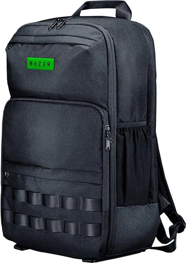 Alt view image 2 of 12 - Razer Concourse Pro 18" Backpack: Tear Resistant Bottom - Front Utility Flap for Greater Accessibility - Scratch-Proof Interior - Padded Mesh Weave Straps - Fits Up to 18 inch Laptops - Black