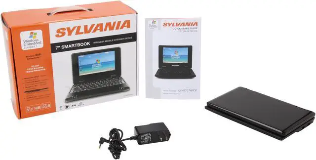 Alt view image 8 of 8 - SYLVANIA SYNET7WIC 800 MHz 7" 512MB Memory 2GB flash SSD Netbook