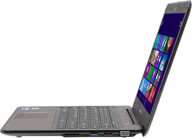 Alt view image 2 of 8 - Avatar Tellus Intel Core i3 4GB 500GB HDD+32GB SSD 14" Ultrabook Coffee Brown/Black (AVIU-143A3)