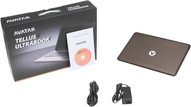 Alt view image 8 of 8 - Avatar Tellus Intel Core i3 4GB 500GB HDD+32GB SSD 14" Ultrabook Coffee Brown/Black (AVIU-143A3)