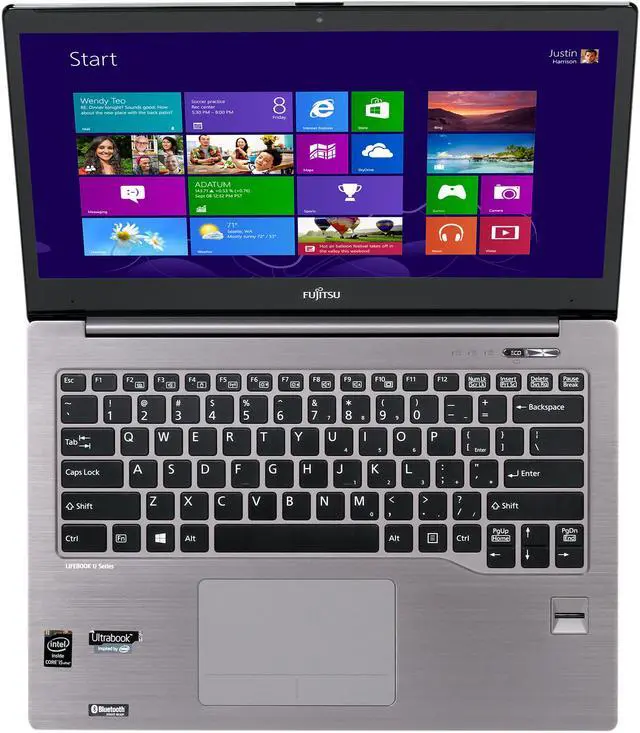 Alt view image 6 of 8 - Fujitsu Ultrabook LifeBook Intel Core i5-4300U 6GB Memory 500GB HDD Intel HD Graphics 4400 14.0" Touch Screen Windows 8.1 Pro 64-bit SPFC-U904-001