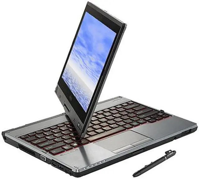 Alt view image 5 of 5 - Fujitsu LIFEBOOK T725 Tablet PC - 12.5" - Wireless LAN - 4G - Intel Core i5 i5-5200U Dual-core (2 Core) 2.20 GHz - Silver, Black