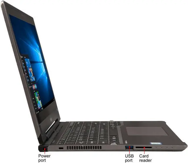 Alt view image 5 of 9 - Fujitsu LifeBook T936 Intel Core i5 6th Gen 6200U (2.30 GHz) 8 GB Memory 256 GB SSD Intel HD Graphics 520 13.3" Convertible Grade A 2-in-1 Laptop Windows 10 Pro 1 Year Warranty