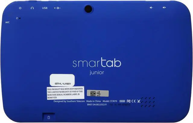 Alt view image 4 of 8 - Smart Tab STJR70BL 512MB DDR3 Memory 7.0" Tablet Android 4.1 (Jelly Bean) Blue
