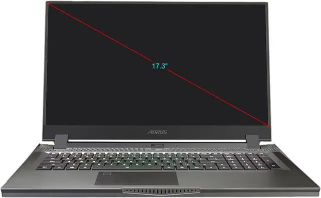 Alt view image 2 of 20 - Aorus 17G KB-8US2130MH - 17.3" Gaming Laptop, Intel Core i7-10875H, GeForce RTX 2060, 16 GB DDR4, 512 GB SSD, Windows 10 Home