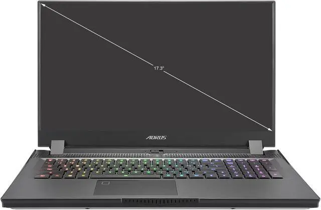 Alt view image 2 of 13 - GIGABYTE AORUS 17G XD - 17.3" FHD IPS Anti-Glare 300Hz, Intel Core i7 11th Gen 11800H, NVIDIA GeForce RTX 3070, 8GB GDDR6, 16GB Memory, 512GB SSD, Win10 Home, Gaming Laptop (AORUS 17G XD-73US325SH)