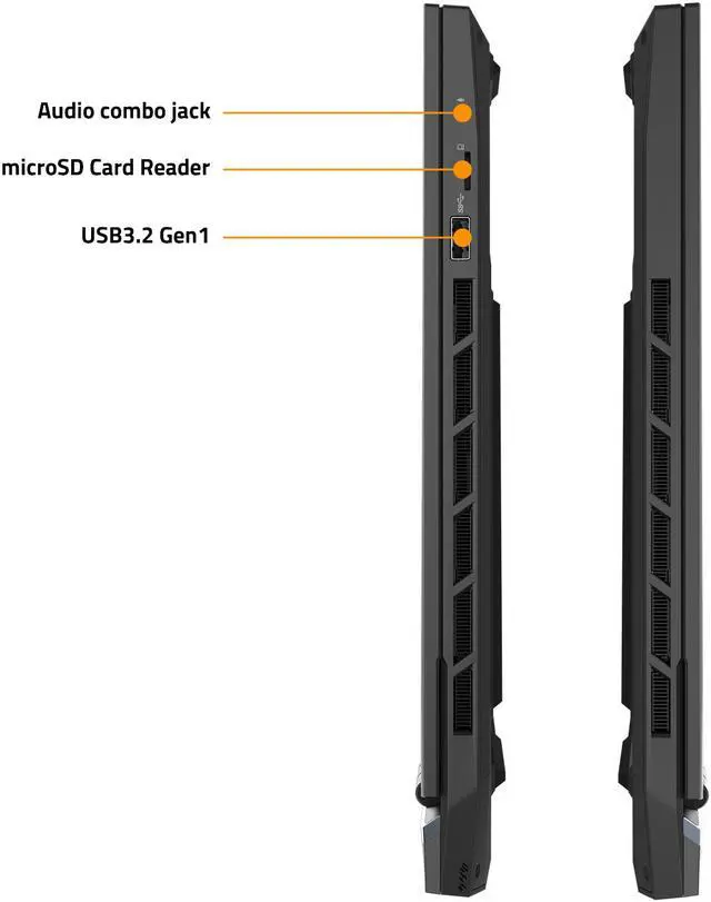 Alt view image 11 of 12 - Aorus - 16" GeForce RTX 4070 Laptop GPU - Intel Core i7-13700H  - 16GB Memory - 1 TB PCIe SSD - Windows 11 Home 64-bit - Gaming Laptop - 240 Hz (16 BSF-73US654SH )